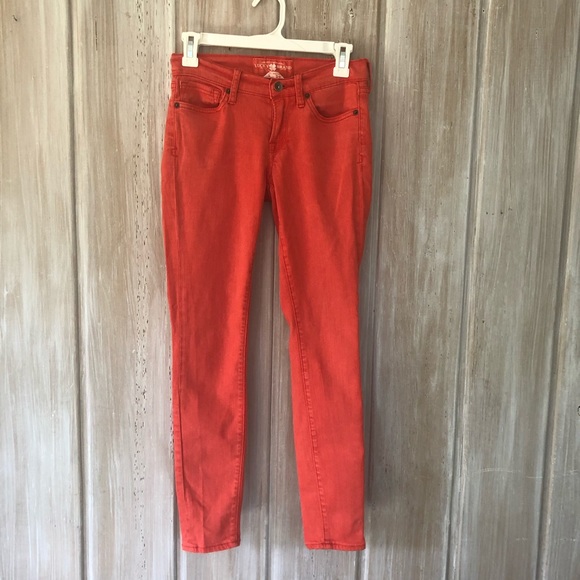 Lucky Brand Charlie Super Skinny jeans, Orange - Picture 2 of 5